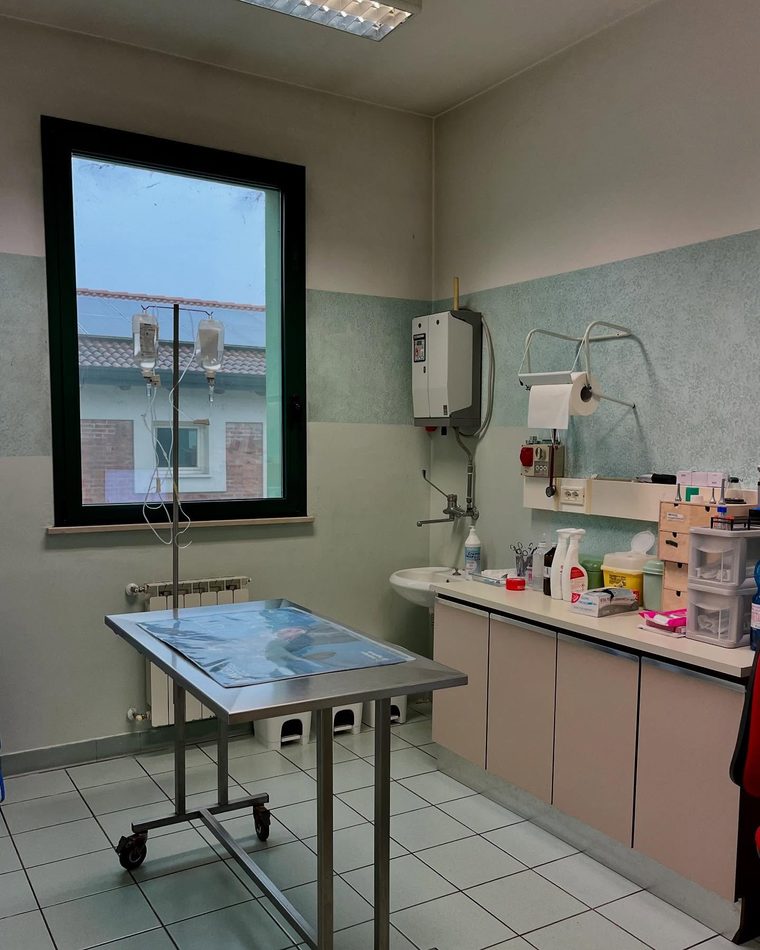 Una delle sale visita della clinica